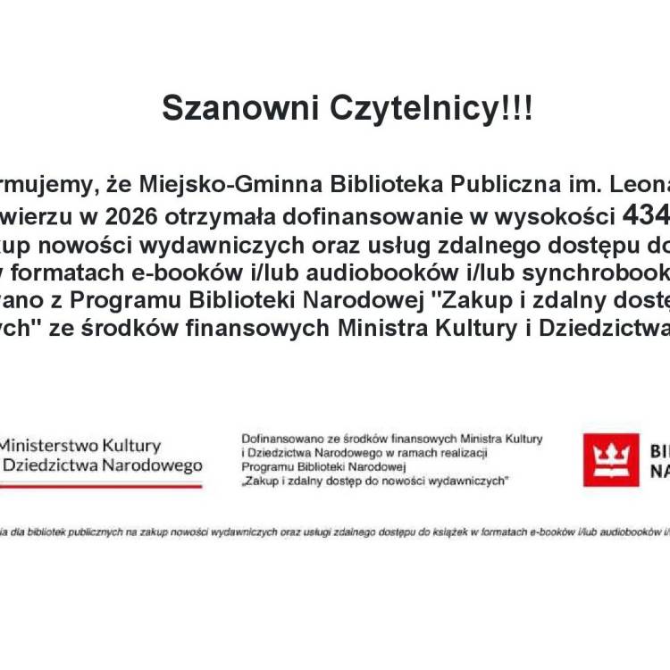 Szanowni Czytelnicy!!!