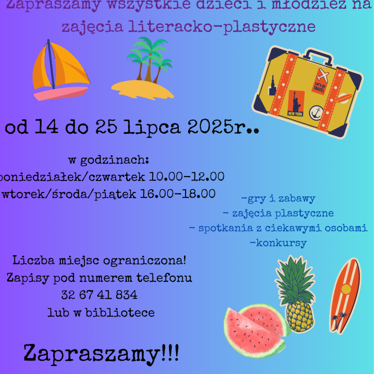 WAKACJE W FILII BIBLIOTECZNEJ W BRUDZOWICACH 2025