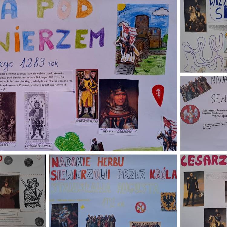 WARSZTATY HISTORYCZNE Z UDZIAŁEM SIEWIERSKICH LICEALISTÓW Z OKAZJI  OBCHODÓW 750 LAT SIEWIERZA