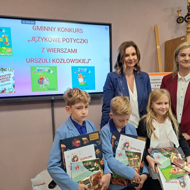 GMINNY KONKURS „JĘZYKOWE POTYCZKI Z WIERSZAMI URSZULI KOZŁOWSKIEJ” DLA UCZNIÓW KLAS TRZECICH SZKÓŁ PODSTAWOWYCH